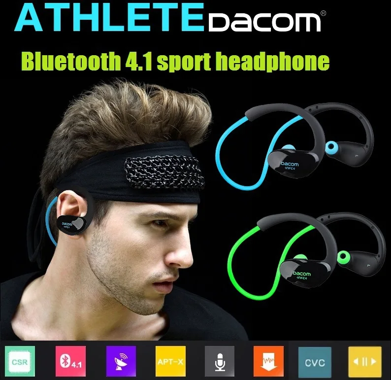 Bluetooth гарнитура Dacom Athlete беспроводные наушники спортивные стереонаушники с HD