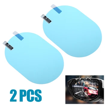 

2pcs Car Rearview Mirror Cover Films Anti-rain Side Window Glass Film Waterproof Anti-Fog Rain-Proof Sticker Kit