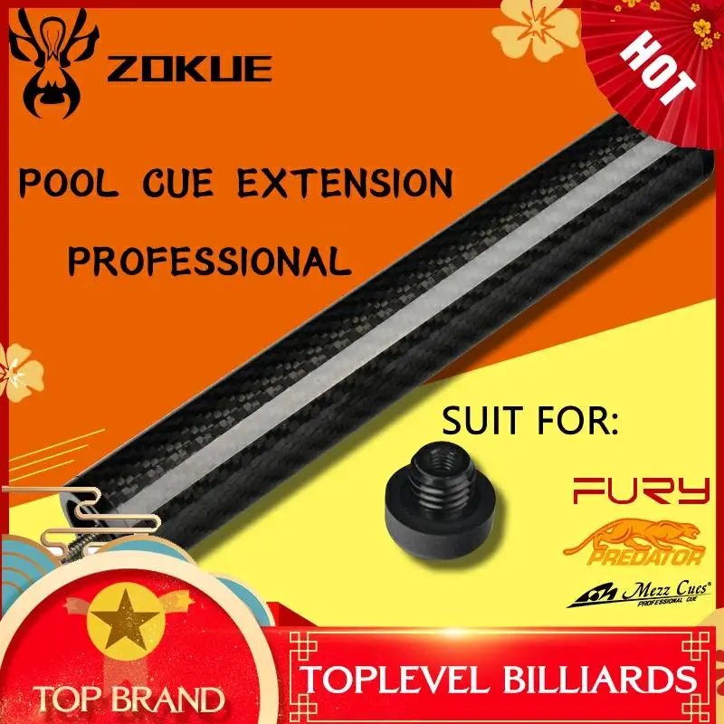  Original ZOKUE Extension Pool Cue Extension Multifunction Billiard Stick Extended Portable Suit for