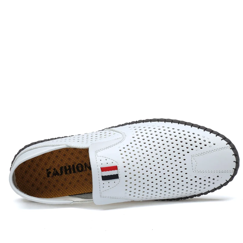 Casual Shoes Leather Shoes Men's Summer Mocassins Leather loafers Slip-on soft casual shoes comfortable drive flats breathable