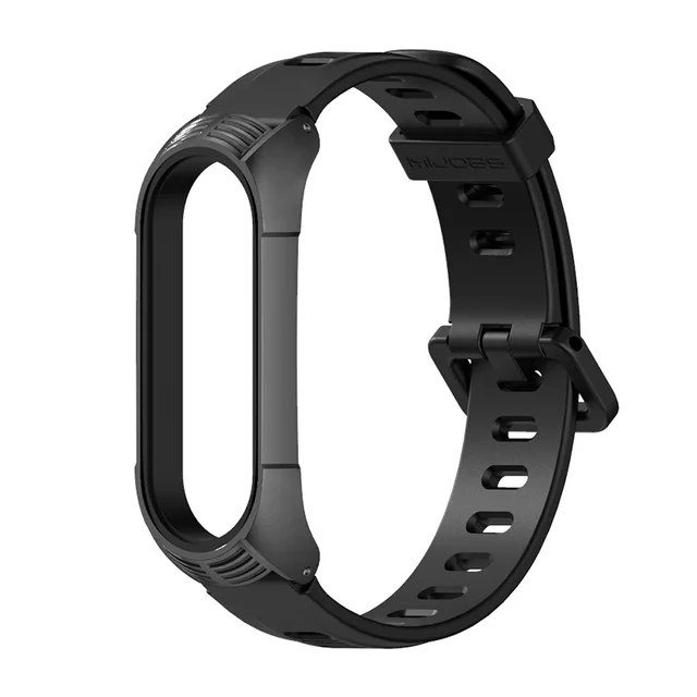 Strap for Mi Band 6 5 4 3 Metal Milanese Bracelet On Mi Band 4 Wristband Stainless Steel Mi Band6 Strap For Xiaomi Miband5 4 3 TF Black