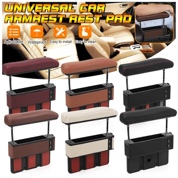 

Universal Car Interior Central Lift Elbow Support Arm Rest Adjustable Auto Handrest Hand Holder Armrest Storage Box