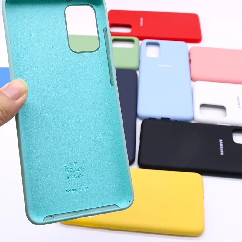 Шелковый силиконовый чехол для Samsung Galaxy S20Ultra S20plus S11e мягкая на ощупь защитная