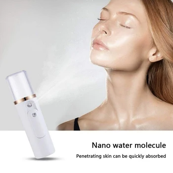 

Nano Facial Miste & Hydrating Face Sprayer USB Rechargeable Mini Beauty Device Facial Humectant Steamer Cool Mist Sprayer