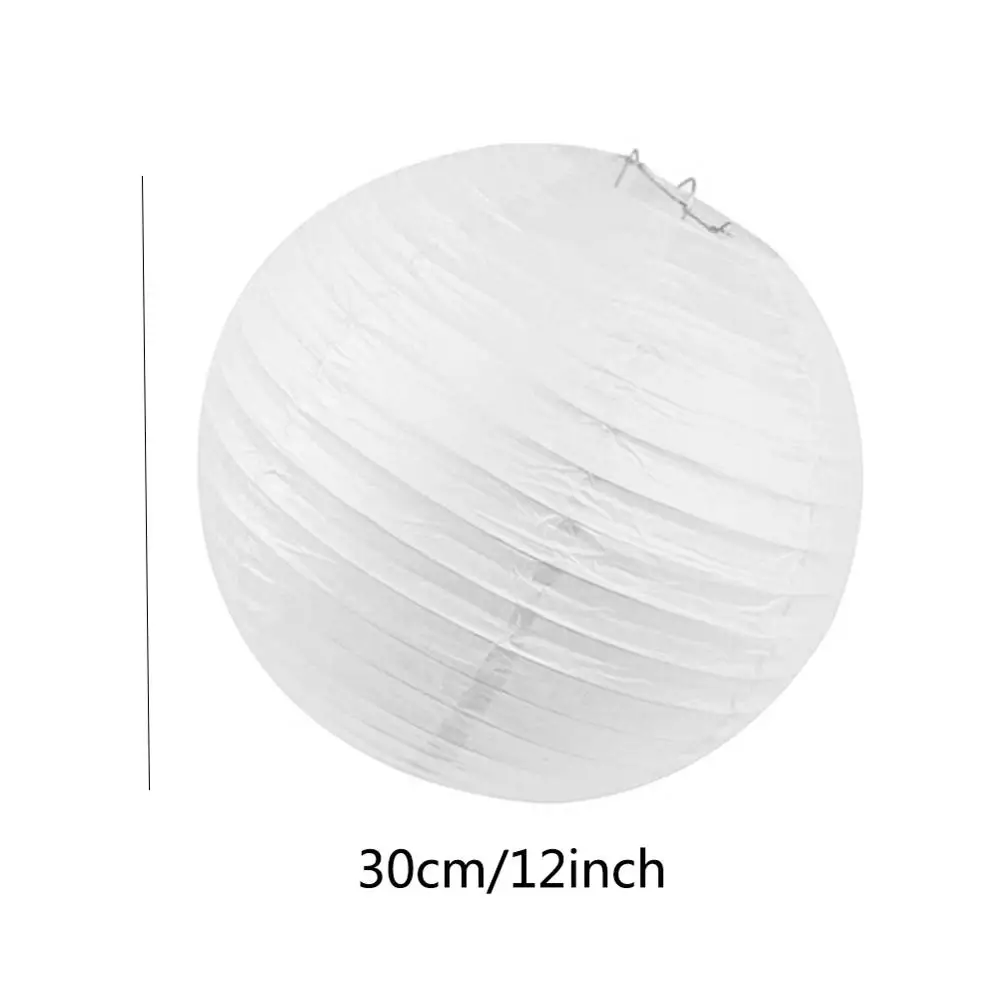 1 шт 12 &quot/30 см китайские бумажные украшения фонарики Висячие круглые тканевые
