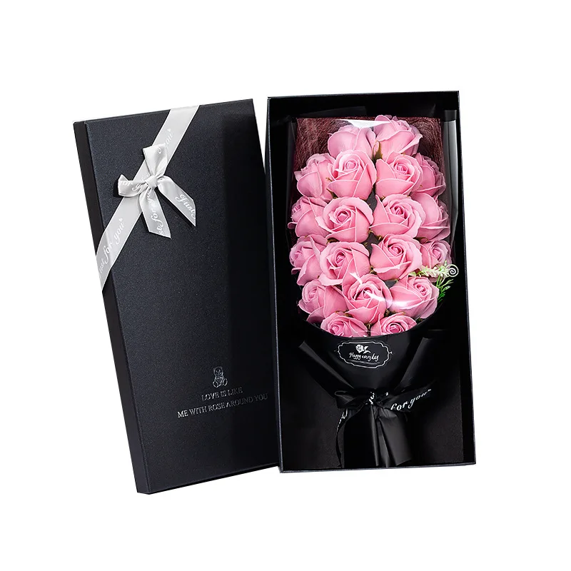 Wedding Rose Flower Gift Box Bouquet Bear Plush Doll Gift Day Valentine's D8P1 Wedding Rose Flower Gift Box Bouquet Bear Plush Doll Gift Day Valentine's D8P1