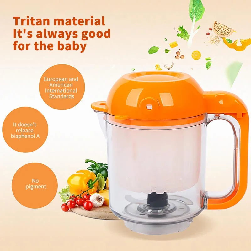 Electric Baby Food Maker Multi-Function Toddler Blenders Steamer Processor BPA Free Food-Graded PP Infant Fruit Vegetable Maker
