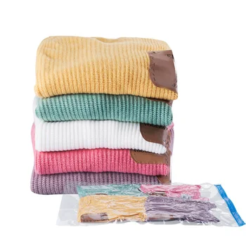 

9pcs Vacuum Storage Bags Hand Travel Space Saver Compressed Sheets Zipper Cloth