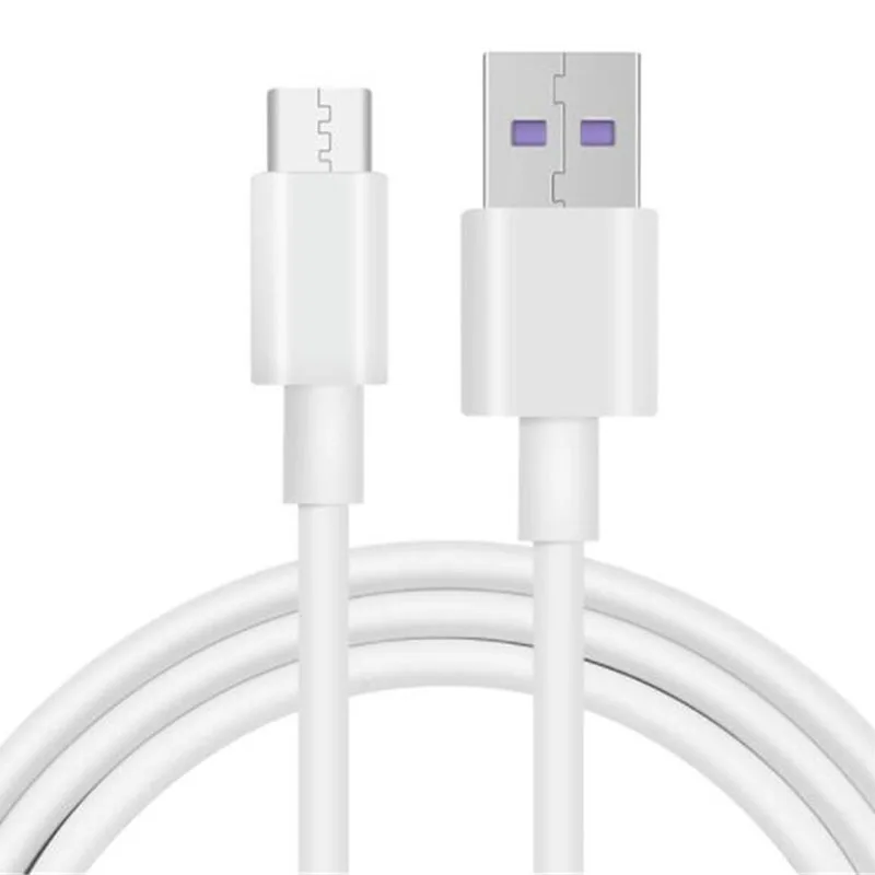 200 шт. Новый 2 м 6 футов кабель быстрой зарядки для huawei USB 5A type C Быстрая зарядка 3 0 Micro