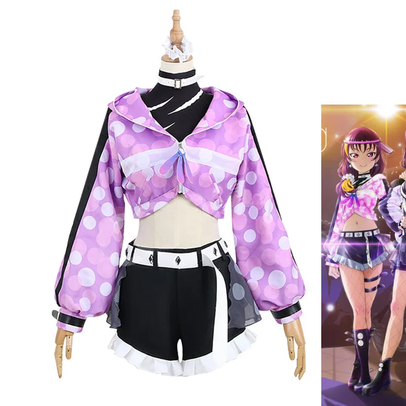 Kazuno Leah Cosplay Costume LoveLive! Sunshine!! Saint Snow Uniform Full Outfit Female Christmas Halloween Party Costumes |
