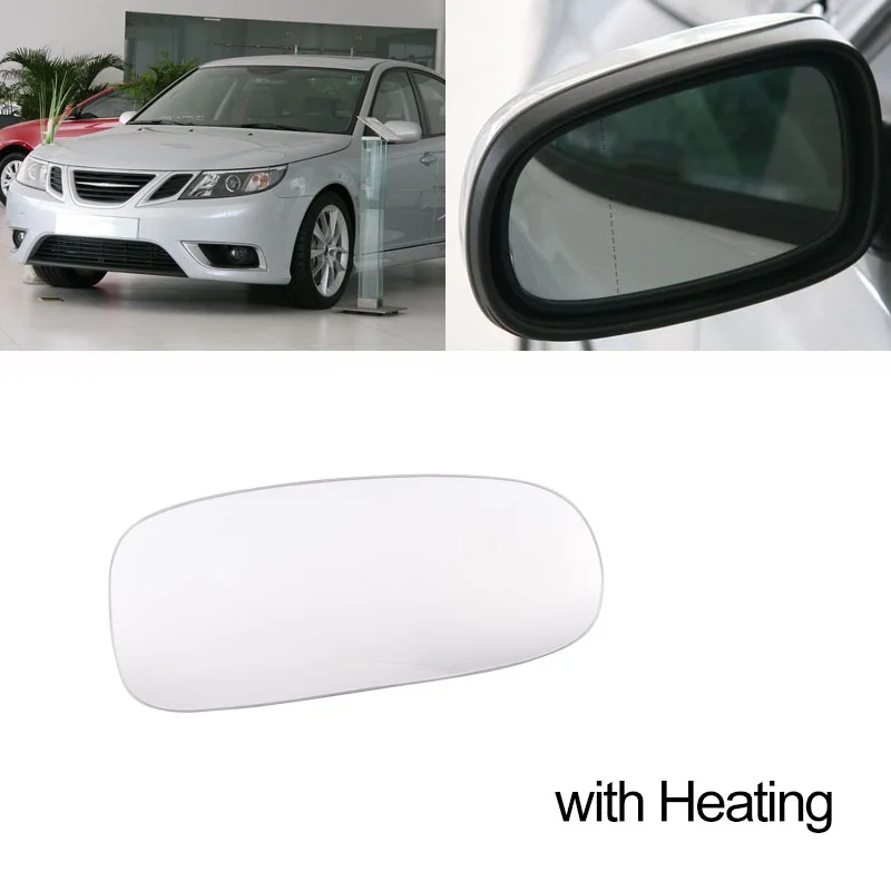CAPQX High quality Clear Rear View Mirrors Glass For SAAB 9 3 93 2003