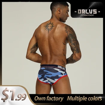 

Cotton Comfortable Mens Briefs Underwear Shorts Fashion Camouflage Innerwear Sexy Gay Men Underwear Bikini Men Briefs Funny