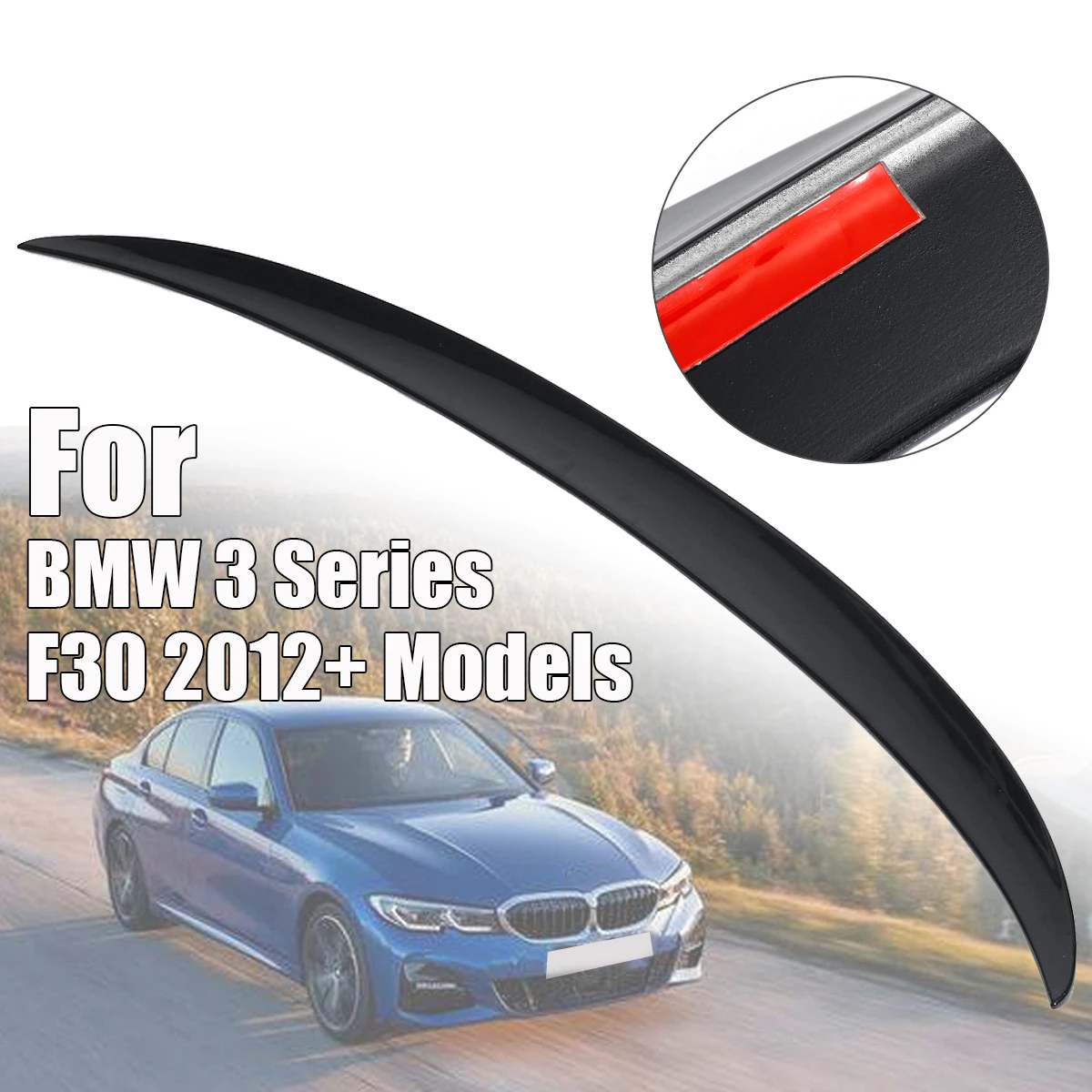 Gloss Black Rear Trunk Boot Spoiler Lip Wings For Bmw 3 Series F30 P Style 12 Spoilers Wings Aliexpress