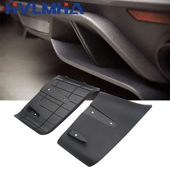 

2pcs Black Carbon Fiber Rear Bumper Lip Diffuser Side Fenders For Ford Mustang 2018 2019 GT R