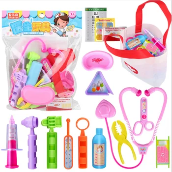 

16PCS Children's play house puzzle doctor toy set Boy girl simulation doctor role play doctor game
