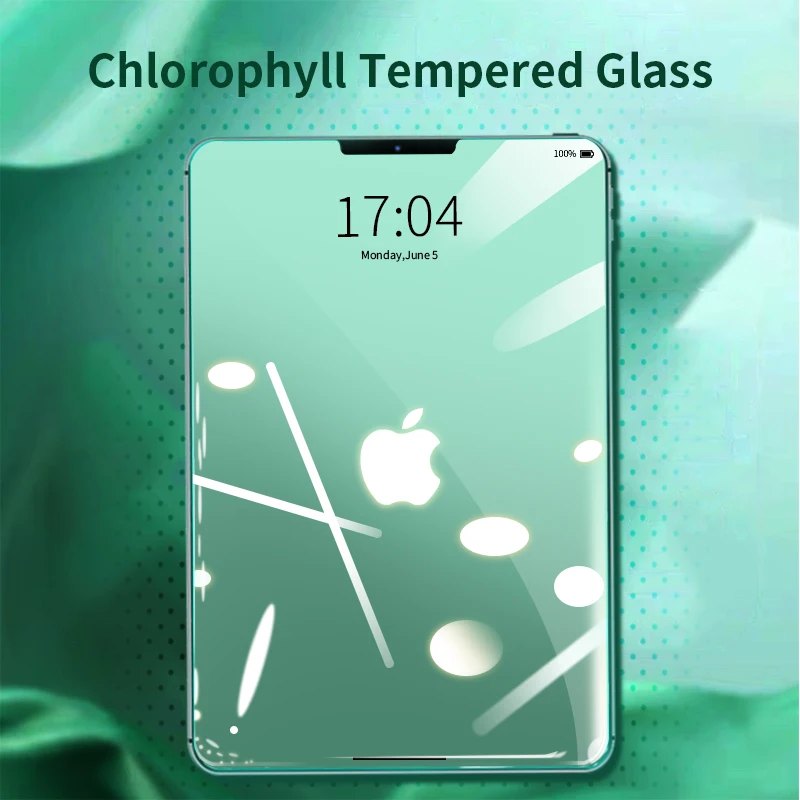 

Chlorophyll Anti Blue Ray Screen Protector For iPad Pro 11 2020 Pro 10.5 9.7 5th 6th 10.2 7th Air 1 2 3 mini 4 5 Tempered Glass
