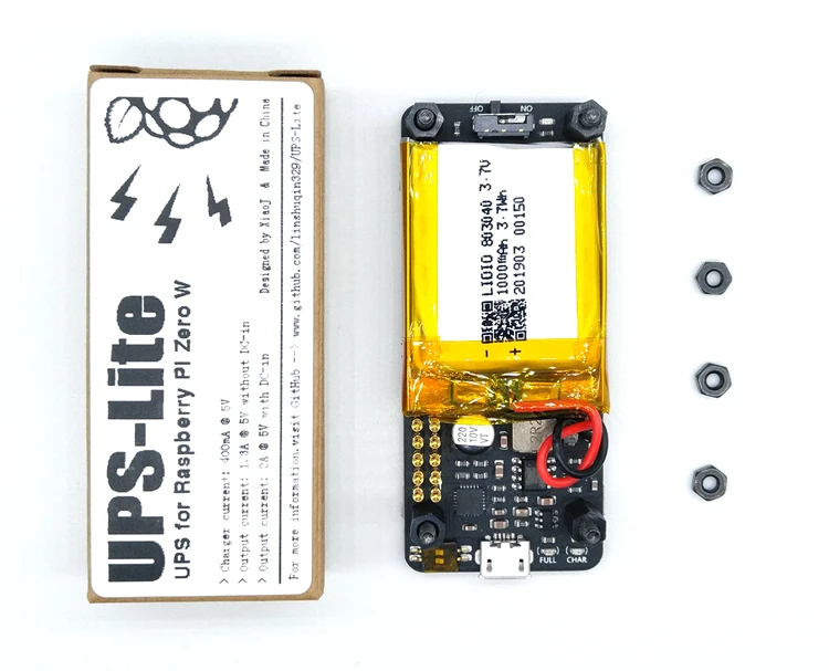 Tanie Nowy UPS Lite UPS 18650 Power HAT Board z akumulatorem Port szeregowy wykrywanie energii elektrycznej dla Raspberry Pi Zero Zero W 4 3B +