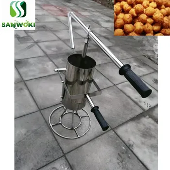 

Hand press meatballs maker machine stainless steel balls fryer machine pork ball forming machine dough ball maker with support