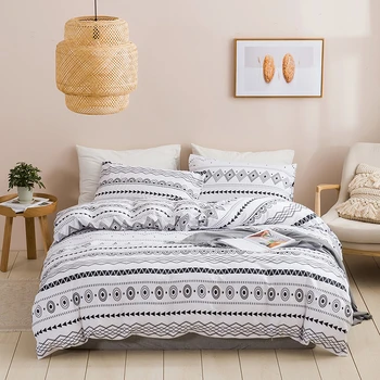 

Geometric Series Duvet Cover Pillowcases Set Household Soft Breathable Bedding Set US EU Size Home Textiles Bedclothes