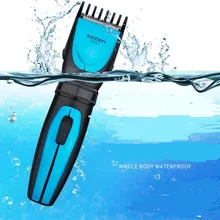 Электрический Полностью моющаяся машинка для стрижки волос острое лезвие для стрижки машина Водонепроницаемый детей укладке волос, клиппер резочный