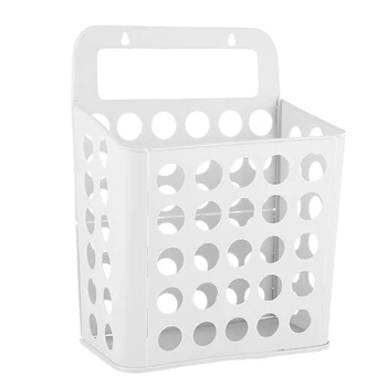 

Household Storage Living Room Wall Mounted Foldable Organizer Plastic Solid Toy Clothes Large Capacity Bathroom Laundry Basket