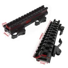 Тактический стояк крепление быстрое отсоединение двойной рельс 20 мм стандартный Пикатинни для охотничьей винтовки страйкбол из оружия аксессуары
