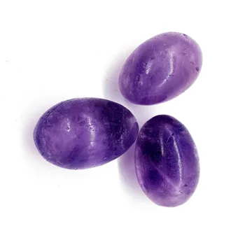 

Natural Crystal Amethyst Jade Drilled Yoni Egg For Sale