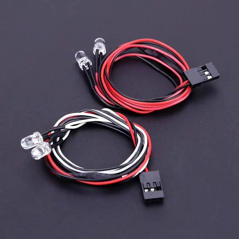  1/10 RC Rock Crawler Metal Front Bumper with Led Light for Axial SCX10 9004 RC Parts Accessories fo - 4000357677353
