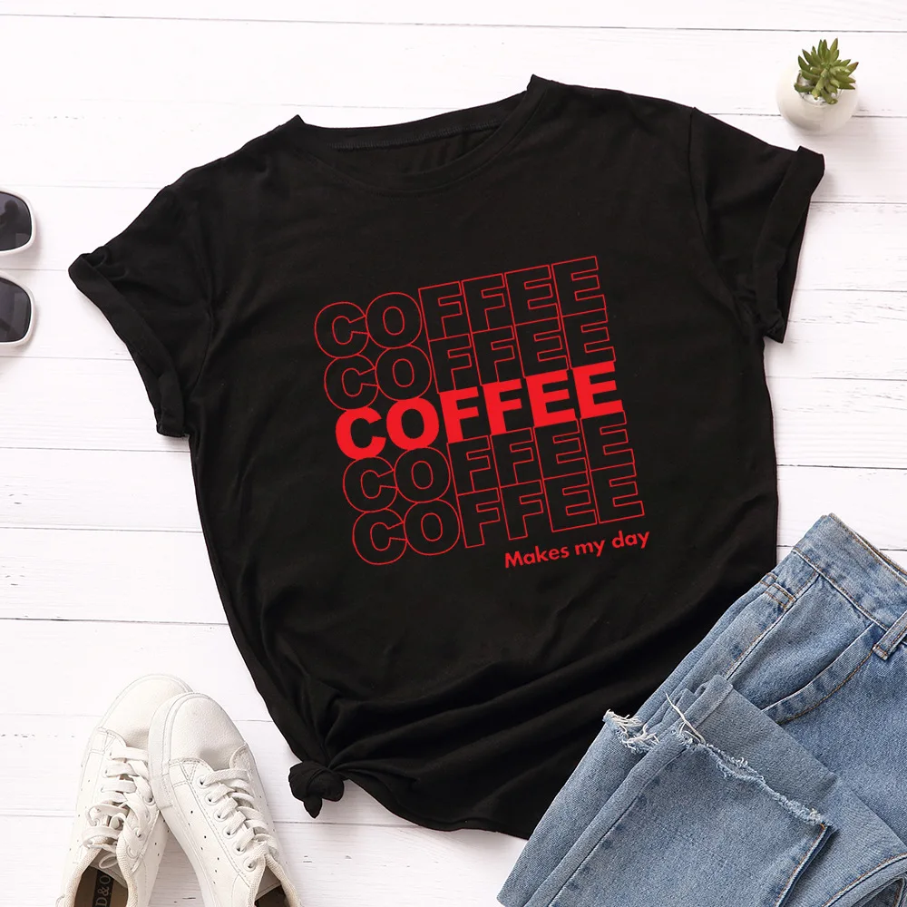JFUNCY 100% Cotton Summer T Shirt Women O-neck Short Sleeve Woman Tees Tops Oversize S-5XL Casual Female T-shirts