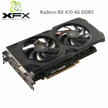 Видеокарты XFX AMD Radeon RX 470 4 ГБ DDR5 для ПК, GPU RX470, 4 Гб, 256 бит, игровая видеокарта для ПК, видеопроигрыватель, используемая видеокарта