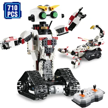

Technic Creator Expert Robot Car Electric Building Blocks Mechanical Track Rechargeable Remote Control Car Brick Toys Kids Gift
