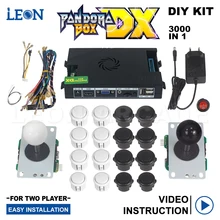 

Kit Pandora Box Arcade For 2 Player Pandora Box DX With 3000 Games Joystick Sanwa Button Diy Arcade Kit Support 4 Players
