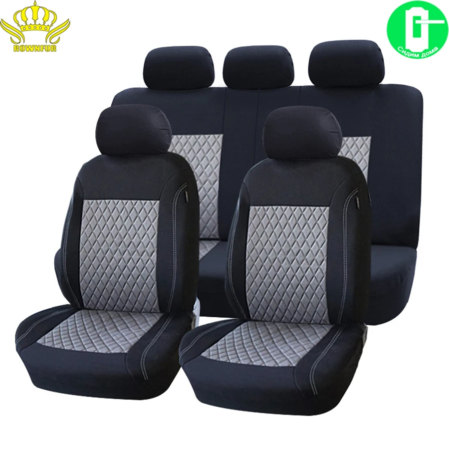 

ROWNFUR Brand Car Seat Covers Set for Spring Summer Autumn Winter Universal Fits Most Car Seat Cover Healthy Fabric Protector