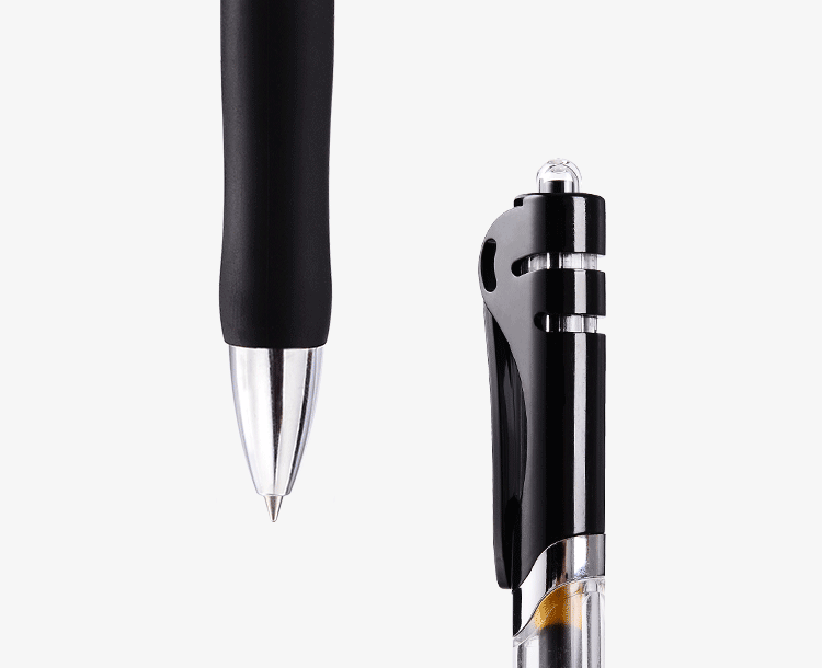 Comix-黒のプレスジェルペンK3511,0.5mm,12個,学生または