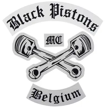 

motorcycle club Patch BACKING Embroidered biker iron on backing 4pcs/set
