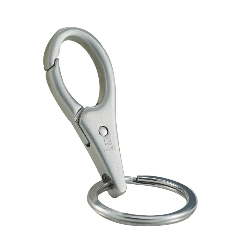 304 Stainless Steel Waterdrop Shape Men Woman Keychain Simplicity Car Key Chain Key Ring Holder Bag Charm Pendant Trinket Gift