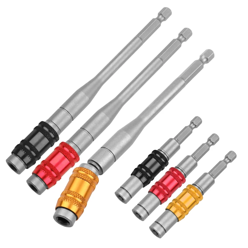 1/4" Hex Magnetic Ring Screwdriver Bits Drill Hand Tools Bit Extension Rod Quick Change Holder Drive Guide Screw Tip | Инструменты