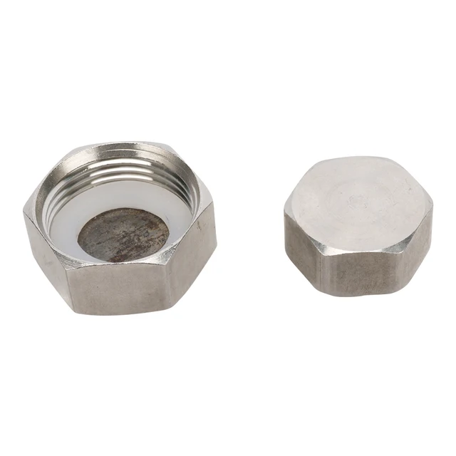 Rozsdamentes Acél 1/2 "3/4" 1 "Női Szál Végdugó Gumi Tömítés Gyűrűvel G1/2, G3/4, G1 Bsp Vízvezeték Csőszerelvények - Image 3