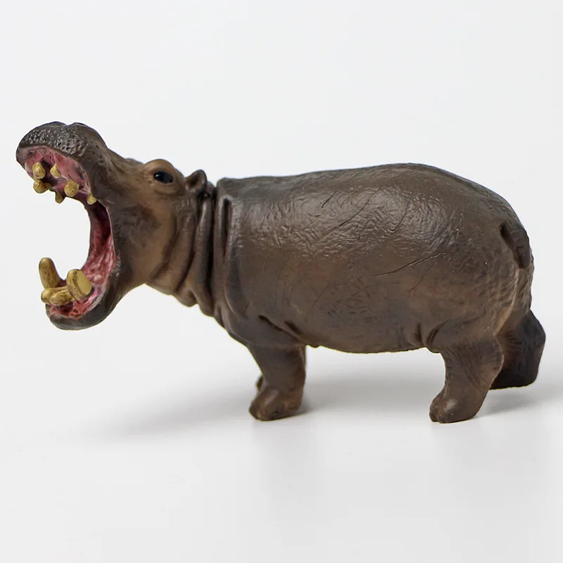

Early Childhood Education Wildlife Cognition Simulation Animal Model Solid Plastic Children's Toy Static Model Hippo Christmas