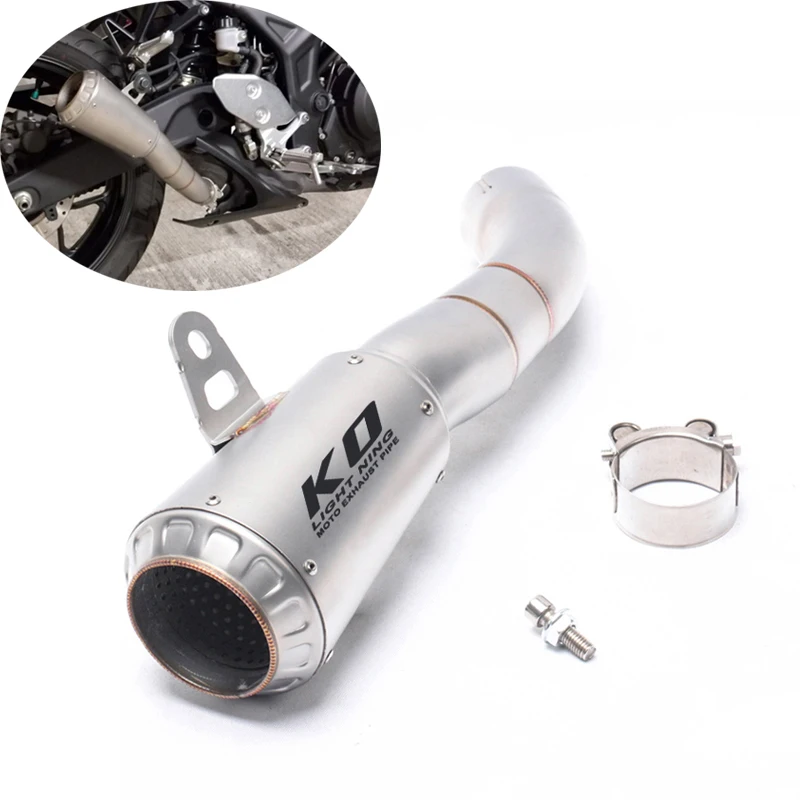 Per Yamaha R3 Yzf-R3 Tubo Di Scarico Moto 36Mm Slip-On Marmitta No Db Killer Fuga In Acciaio Inox Riserva Catalizzatore Suggerimenti