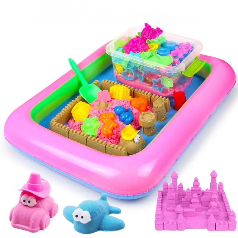 

1000g Dynamic Sand Toy set Clay Educational Colored Soft Magic Sand Space Indoor Arena Play Sand Kids Toys for Children gifts