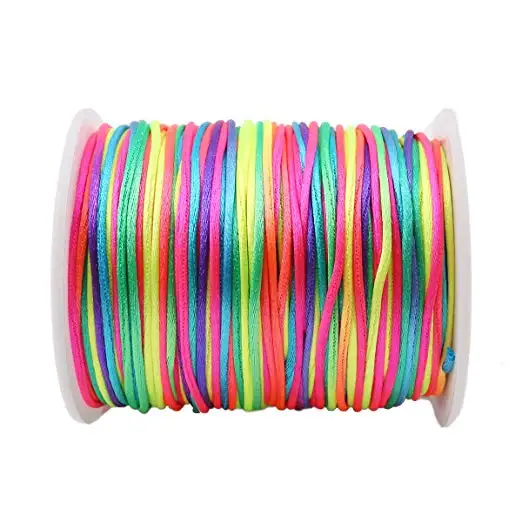 1 шт. 1 мм* 80 м красочные пятнистые Веревки Нейлон Coard Решений DIY ...