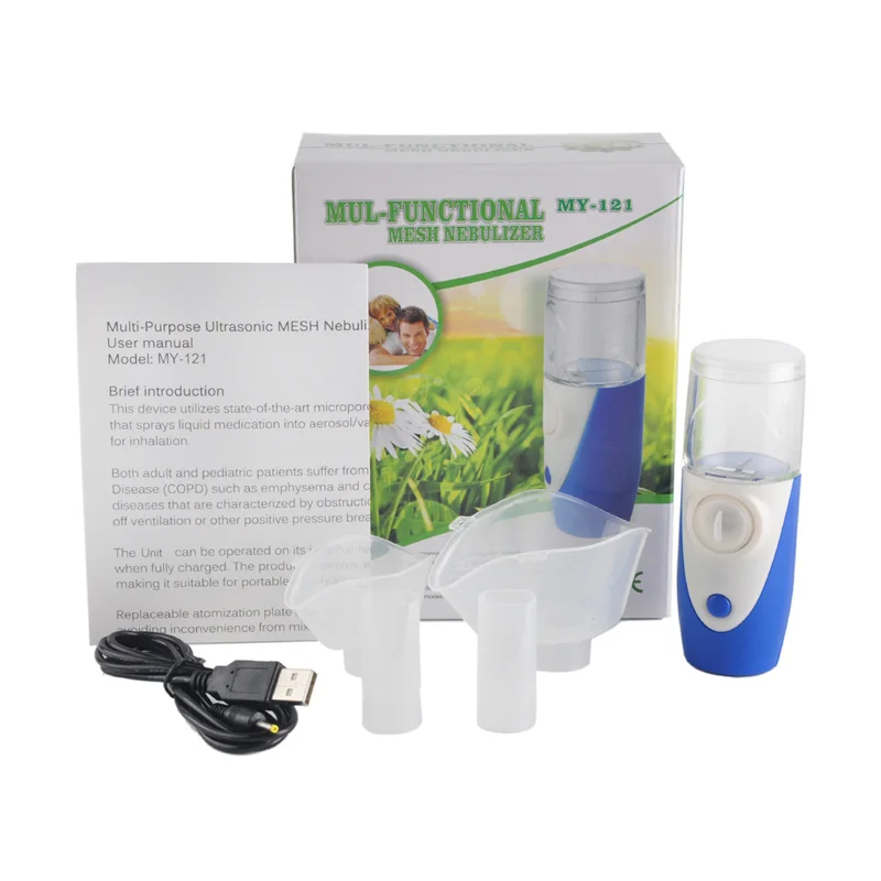 

USB Portable Rechargeable Atomizer Inhaler Nebulizer Humidifier Beauty Instrument for Aromatherapy Rhinitis Reple Children Skin