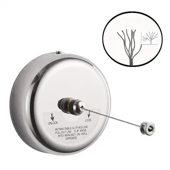 

Retractable Clothesline Stainless Steel Adjustable Single Clothes Line Heavy Duty Drying Line Shower Clothes Line for Indoor
