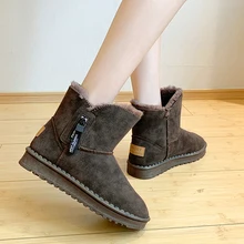 Г., новые зимние женские ботинки с плюшем, сохраняющие тепло зимние ботинки на меху удобные нескользящие ботинки в австралийском стиле, Emu, черный цвет