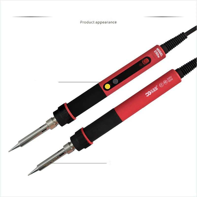 Электрический паяльник CXG E60W регулируемый термостат с ЖК дисплеем для ЕС