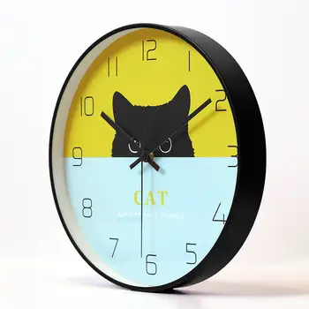 

Silent Clock Wall Clock Living Room Personality Creative Fashion Modern Simple Cartoon Clock Decorating Home Clock