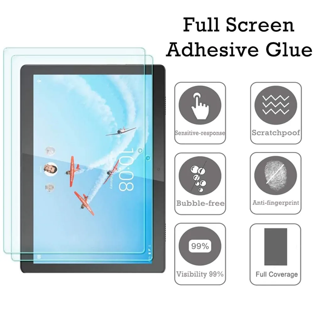 drawing tablet stand 3piece Tempered Glass Protector for Lenovo tab M10 Screen Protector M10 Plus HD 2nd Protective Film for lenovo Tab M10 Rel x306 stylus pen for android tablet