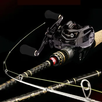 

2.1M Lure Rod Carbon Fiber ML Power Spinning Casting Olta with Reel Distance Throwing Pole Telescopic Fishing Rod Vara De Pesca