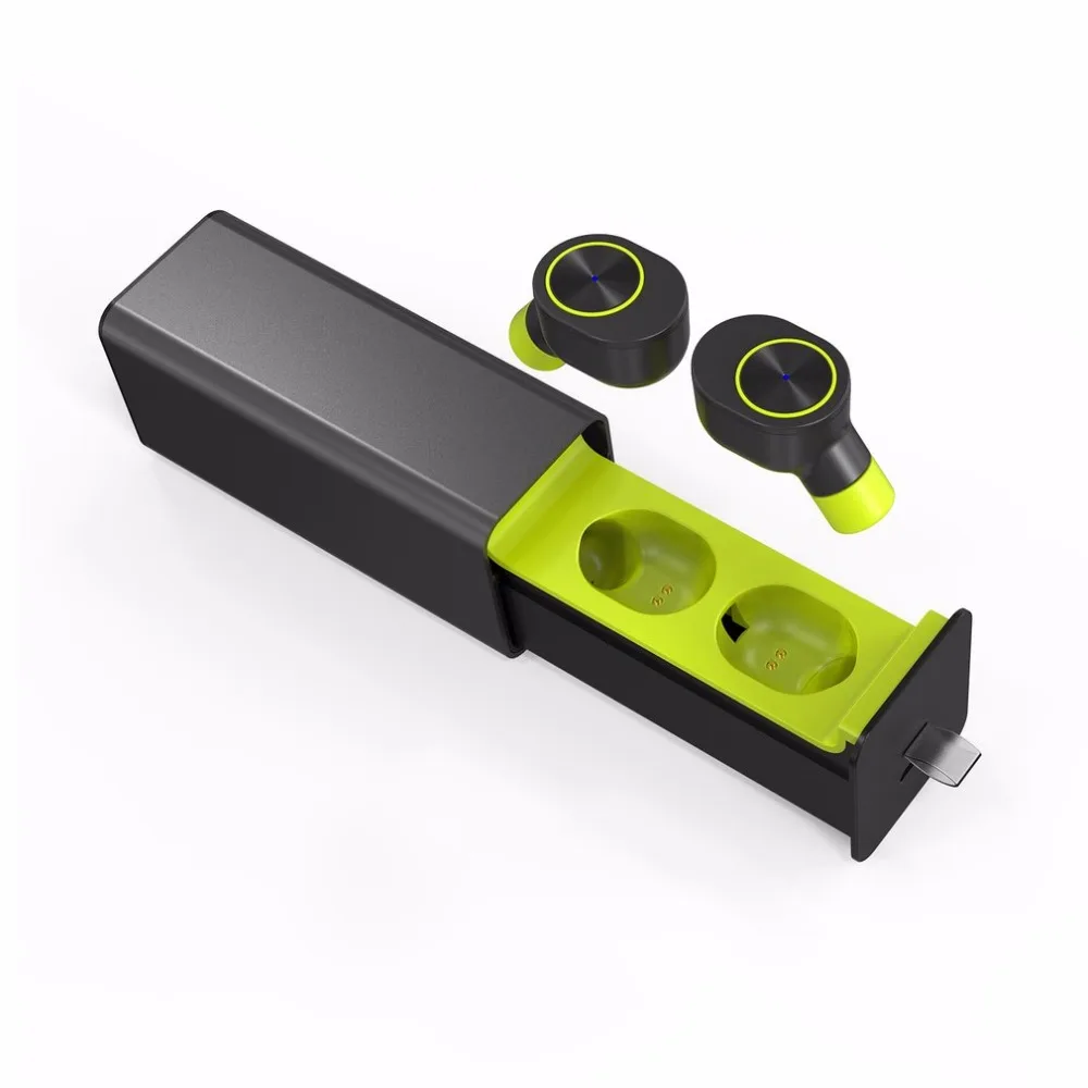 QP-W10 Bluetooth V4.2 Близнецы настоящие беспроводные наушники-вкладыши с одним ключом управления наушники с магнитным зарядным устройством